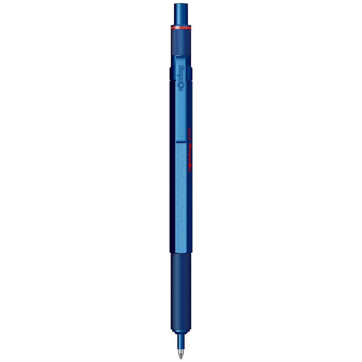 Rotring | 600 Series | Blue 1.0mm Ball Pen | Metal Body | Non-Slip | Metal Knurled Grip Rotring